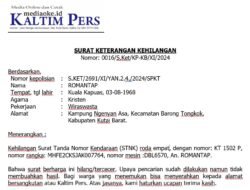 IKLAN KEHILANGAN R4 STNK AN. ROMANTAP
