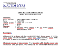 Iklan Kehilangan BPKB R2
