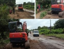Hari ketiga Larangan Truk CPO Rusak Jalan di Sekolaq Darat, Baru Kirim Eksavator Mini