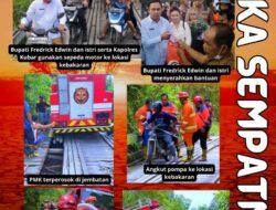 Bupati dan Kapolres Bantu Korban di Sempatn