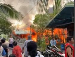 Dua Rumah Ludes Terbakar di Loa Deras