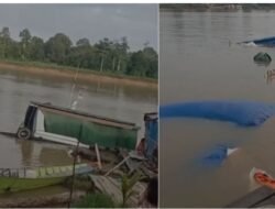 Kapal Berkat Indah Karam di Muara Pahu, Barang 50 Ton Tenggelam