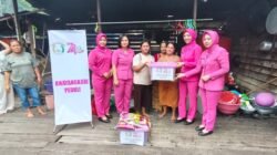 Kapolres Salurkan Bantuan untuk Korban Longsor di Muara Bunyut