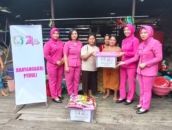 Kapolres Salurkan Bantuan untuk Korban Longsor di Muara Bunyut