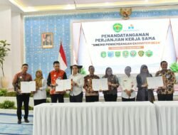 Pemkab Tandatangani PKS Pengembangan Ekosistem Desa dengan Bankaltimtara