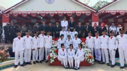 Pengibaran Bendera Merah Putih dan Detik-detik Proklamasi Dilanjutkan Pawai Pembangunan di Muara Pahu