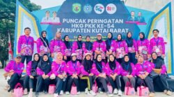 TP PKK Muara Pahu Ikuti Fun Walk Puncak HKG PKK ke-54 di Kutai Barat