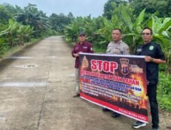 Cegah Karhutla, Polsek Muara Pahu Ingatkan Warga Tak Buka Lahan dengan Cara Membakar