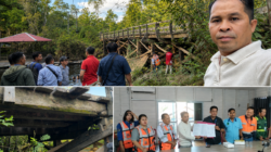 Jembatan Sungai Nabah Rusak, Pemerintah Kampung Empakuq Koordinasikan Perbaikan Bersama Perusahaan