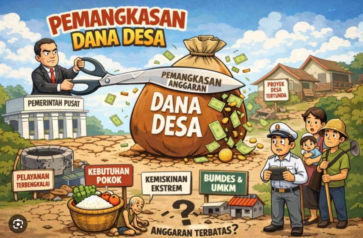 Pemangkasan Dana Desa berdampak pada kemampuan pemerintah kampung dalam menentukan prioritas pembangunan, pelayanan masyarakat, penanganan kemiskinan, serta pengembangan BUMDes dan UMKM