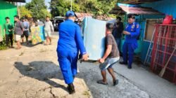 Sat Polairud Polres Kubar Evakuasi Korban Longsor di Muara Bunyut