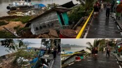 Longsor di Pinggir Sungai Mahakam, Satu Rumah Roboh dan Satu Dibongkar