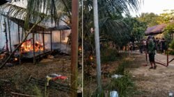 Kebakaran Empat Rumah Terdampak di Kampung Linggang Mencelew Kutai Barat