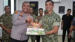Dandim Beri Kejutan Ultah Kapolres Kubar, Sinergi TNI-Polri Makin Solid