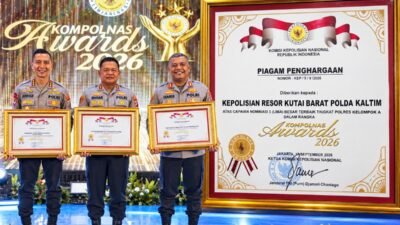Polda Kaltim dan Polres Kutai Barat Raih Kompolnas Awards