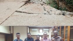 Jalan Akses ke Kampung Muara Beloan Ambles, Roda Empat tak Bisa Melintas, Petinggi Temui Kepala DPUPR Kubar
