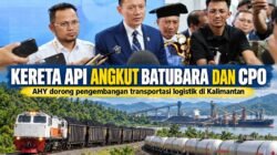 AHY Dorong Kembangkan Kereta Api di Kalimantan, Angkut Batubara dan CPO