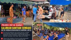 Polisi Datang, Ada Sembako bagi Korban Kebakaran di Kampung Jontai