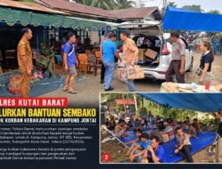 Polisi Datang, Ada Sembako bagi Korban Kebakaran di Kampung Jontai