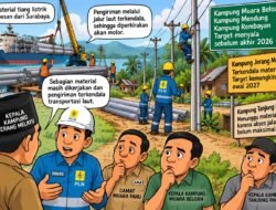 Distribusi Material Terkendala, Listrik Kampung Jerang Melayu Terancam Molor ke 2027, Tiga Kampung Diharapkan Sesuai Target